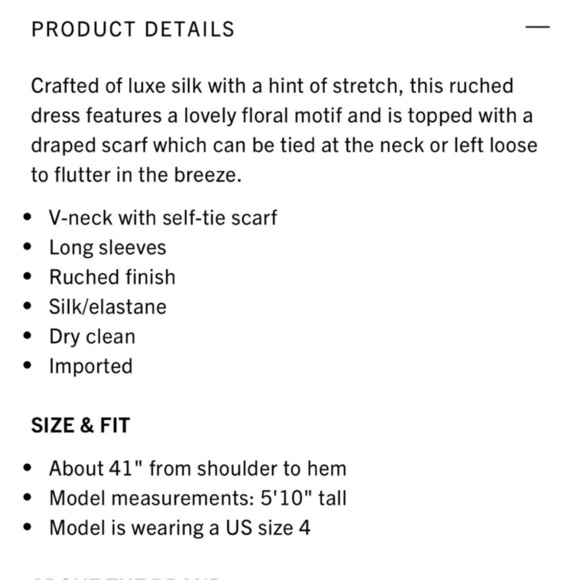 Isabel Marant Batoa Dress Navy Pink Floral Silk Crepe Long Sleeved Neck Tie NWOT - Picture 7 of 16